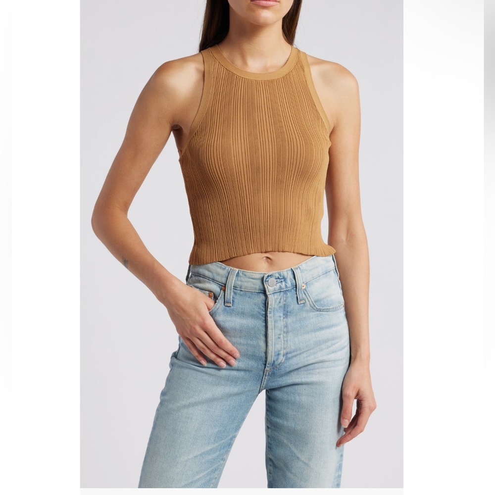 NWT Good American Ribbed Crop Tank Size 2X